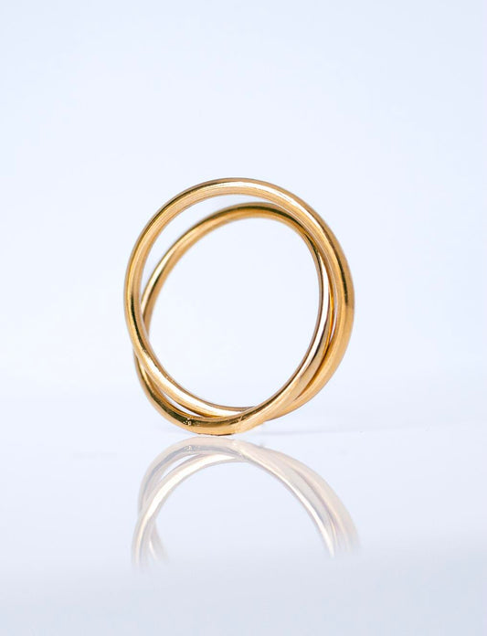 18K DOUBLE RING