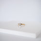 18K OVAL DIAMOND RING